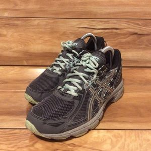 Asiac Venture 6 Women’s Black Green Sz 8.5